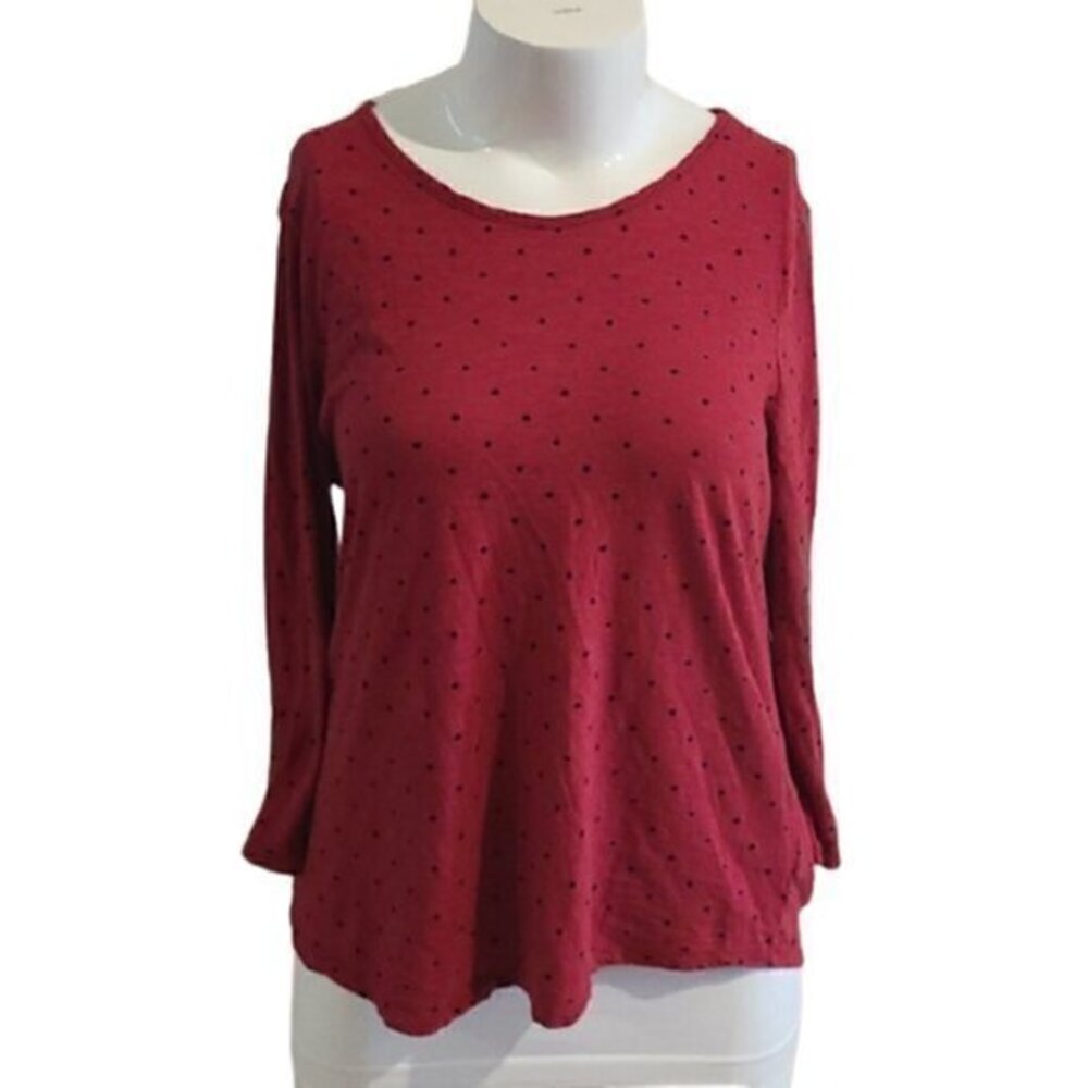 [Old Navy] Polka Dot Open Back Long Sleeve - Sz XL